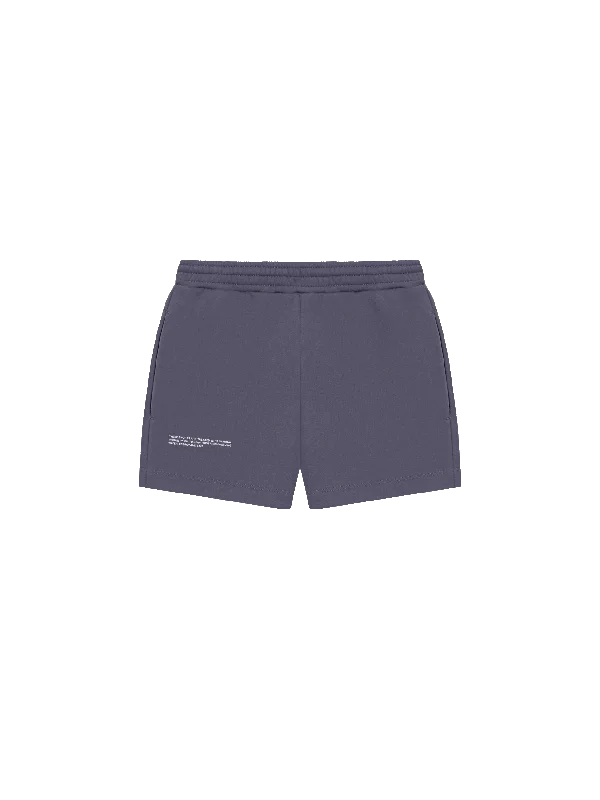 Womens Archive 365 Midweight Shorts—slate blue