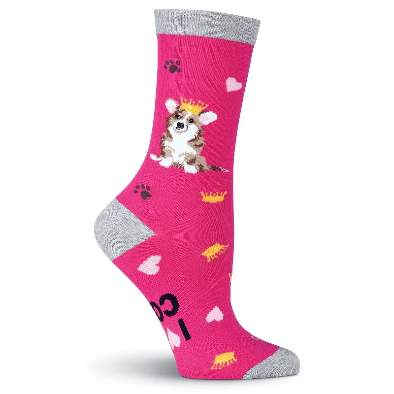 K. Bell Womens Corgi Crew Socks