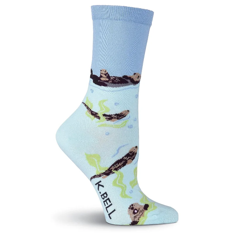 K. Bell Womens Otters Crew Socks